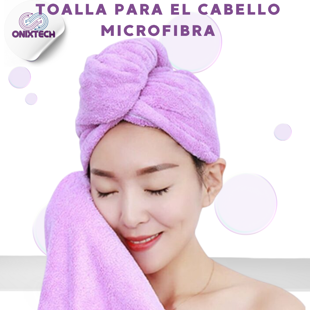 TOALLA PARA CABELLO MICROFIBRA